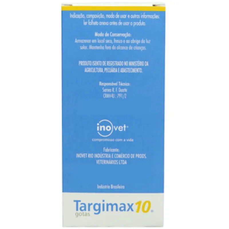 Targimax 10 Inovet 2 Gotas por Kg