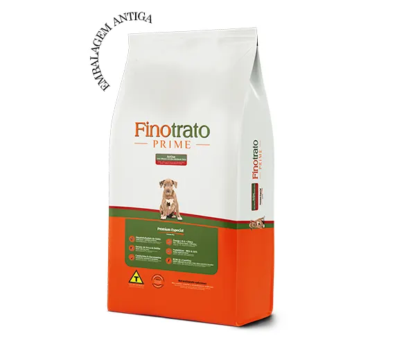 Ração Finotrato Life Active Sabor Frango e Arroz para Cães Filhotes 15 Kg