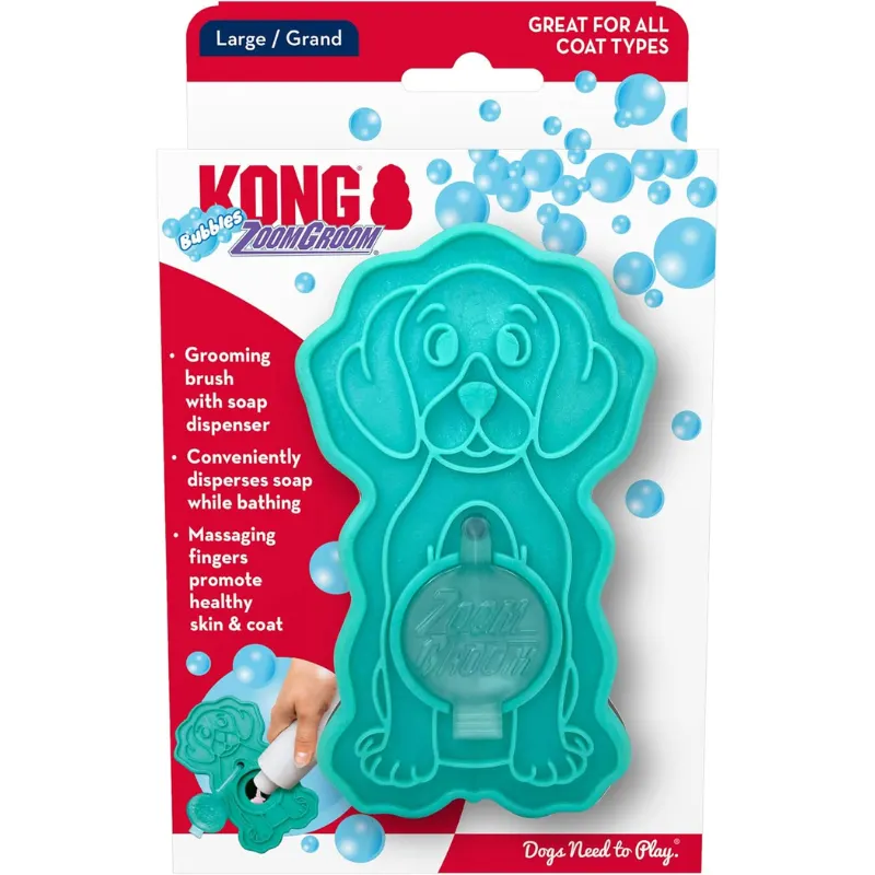Escova Kong Zoomgroom Bubbles Large