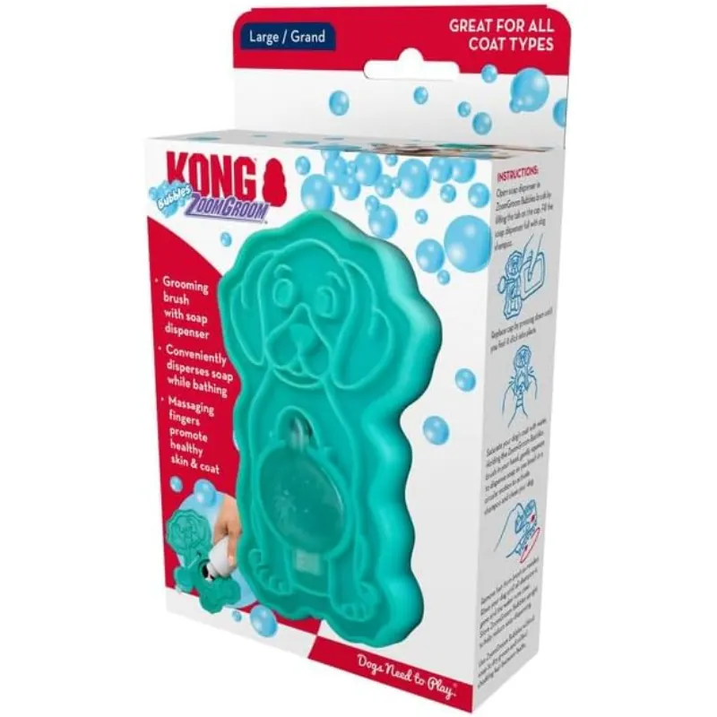 Escova Kong Zoomgroom Bubbles Large
