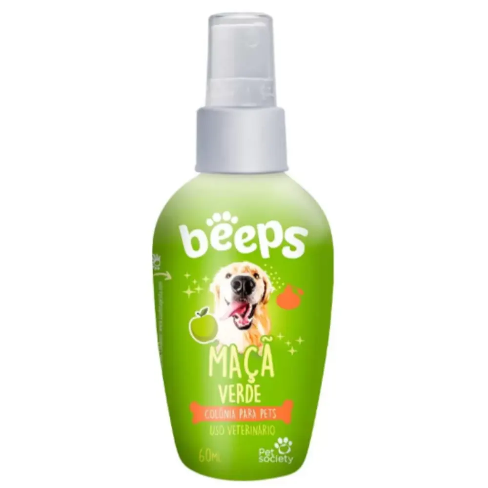 Colônia Beeps Maçã Verde para Cães e Gatos 60ml