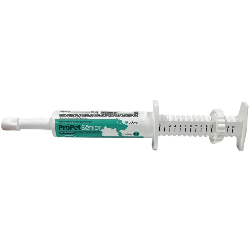 PróPet Sênior Suplemento Mineral Vitamínico UCBVET para Cães e Gatos 14 g