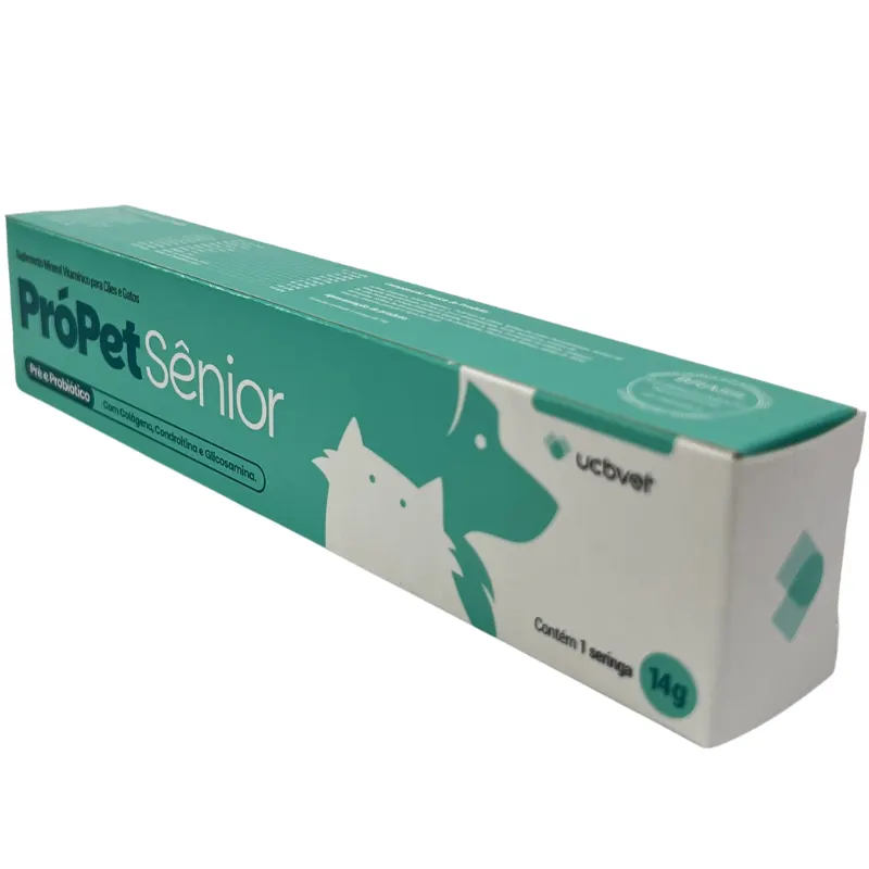 PróPet Sênior Suplemento Mineral Vitamínico UCBVET para Cães e Gatos 14 g
