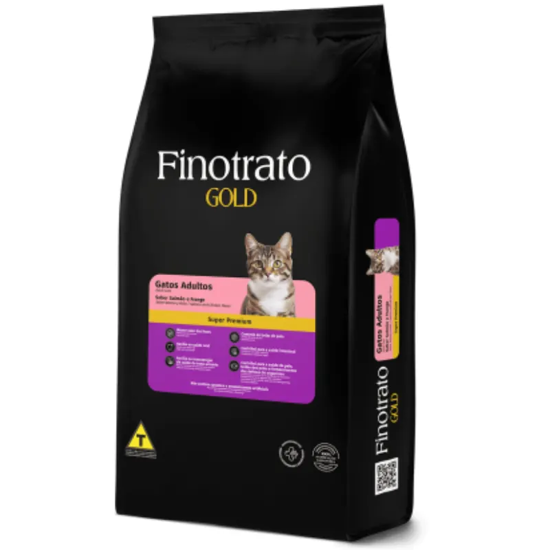Ração Finotrato Gold Gatos Castrados Salmão  e Frango 1,5 Kg