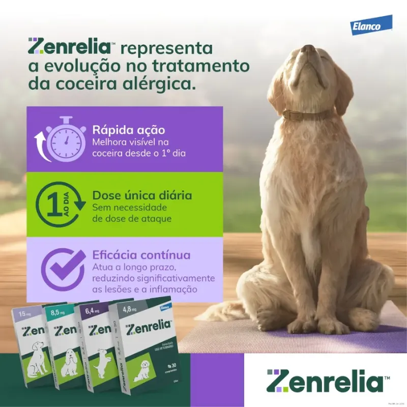 Zenrelia Elanco 4,8 mg para Cães com 30 Comprimidos