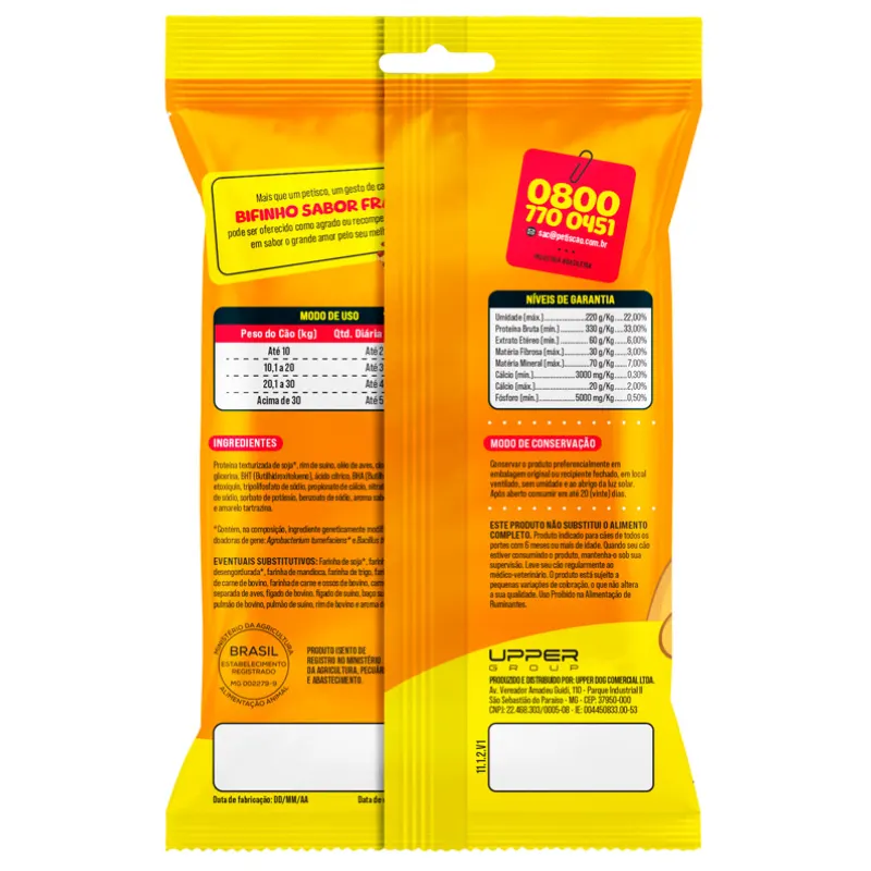 Petiscão Tablete Bifinho Mastigável Frango 60 g