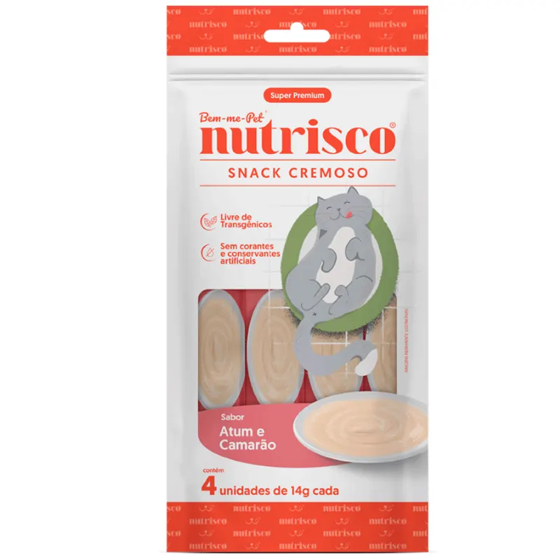 Snack Cremoso Nutrisco 56 g Atum e Camarão