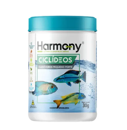 Ração peixes Ciclídeos Carnívoros de Pequeno 30g Minas Nutri
