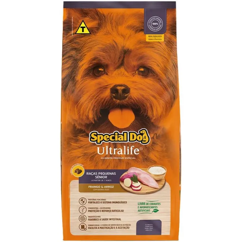 Ração Special Dog Ultralife Sênior Cães de Raças Pequenas