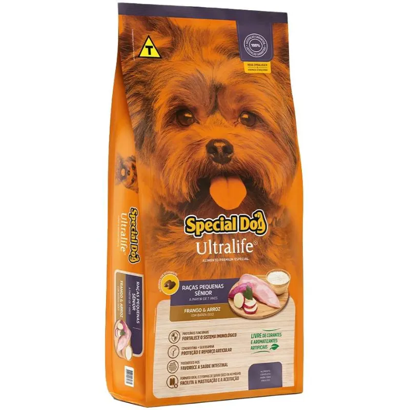 Ração Special Dog Ultralife Sênior Cães de Raças Pequenas