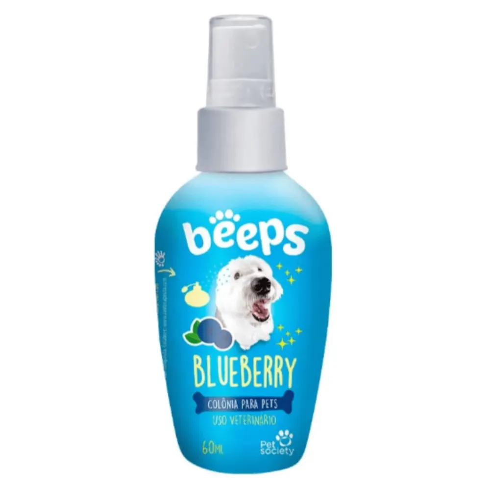 Colônia Beeps Blueberry para Cães e Gatos 60ml
