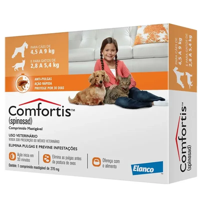 Comfortis Caixa Com 1 Comprimidos 270 mg