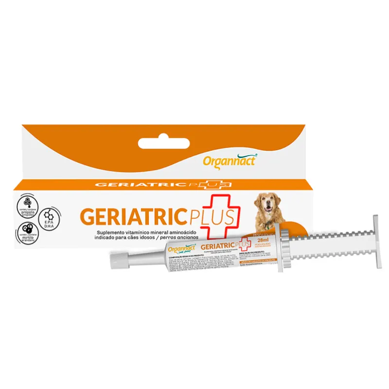 Suplemento Organnact Geriatric Plus para Cães Idosos 28 ml