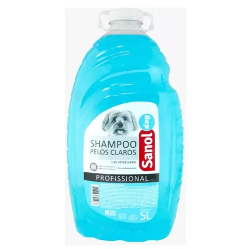 Sanol Dog Profissional Shampoo Pelos Claros 5 L