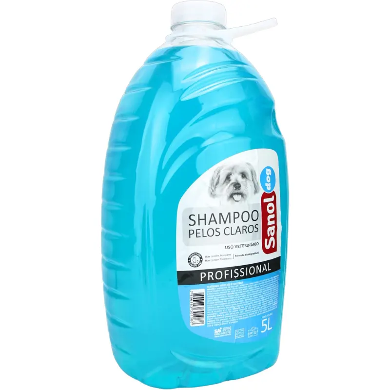 Sanol Dog Profissional Shampoo Pelos Claros 5 L