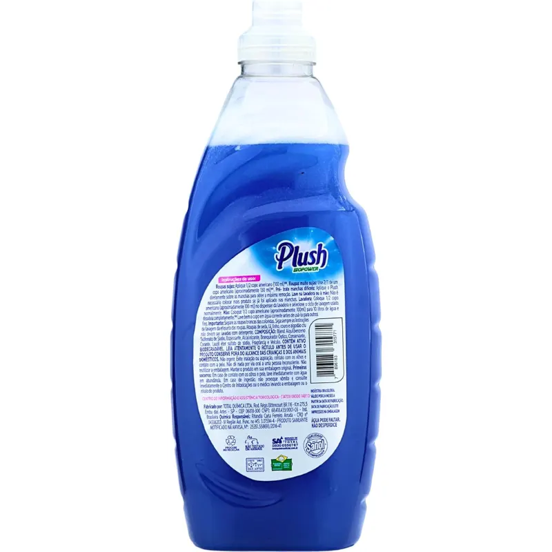 Lava Roupas Plush Liquido Biopower Conforto 2 L