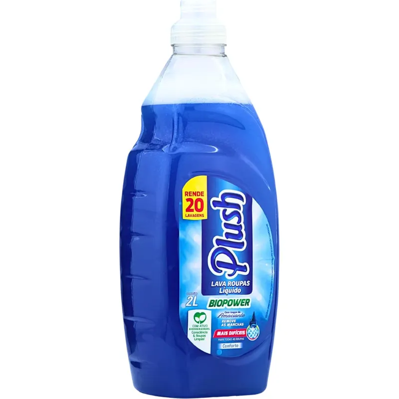 Lava Roupas Plush Liquido Biopower Conforto 2 L