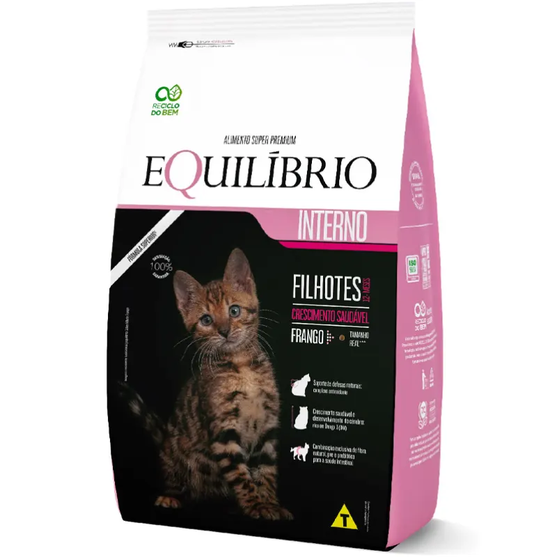 Ração Equilíbrio para Gatos Filhotes Sabor Frango 1,5 Kg