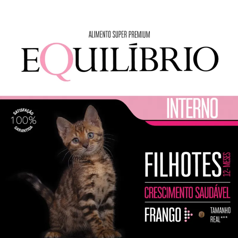 Ração Equilíbrio para Gatos Filhotes Sabor Frango 1,5 Kg