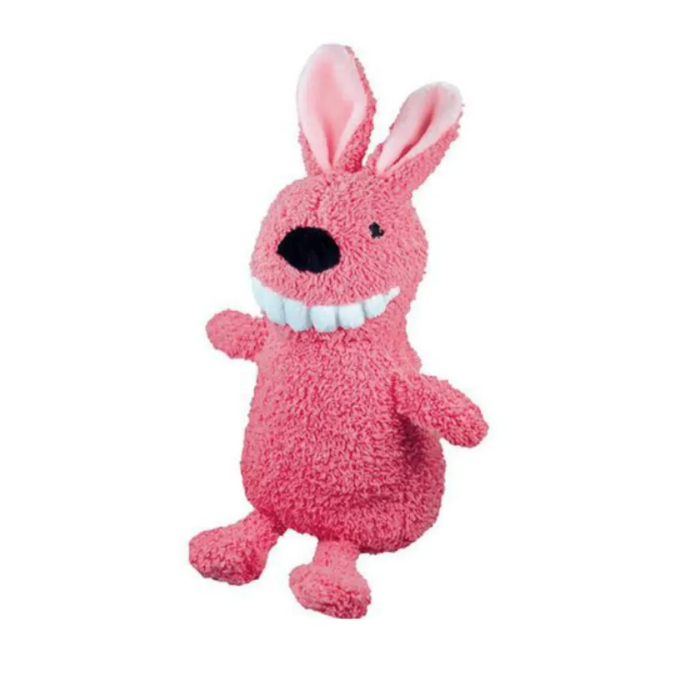 Brinquedo Mordedor Pelúcia Para Pet Dentinho Coelho