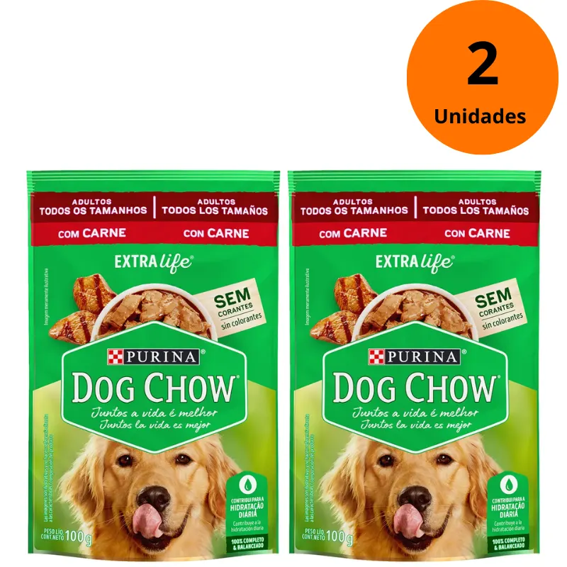Dog Chow Sachê Para Cães Adultos 2 Unidades 200 g