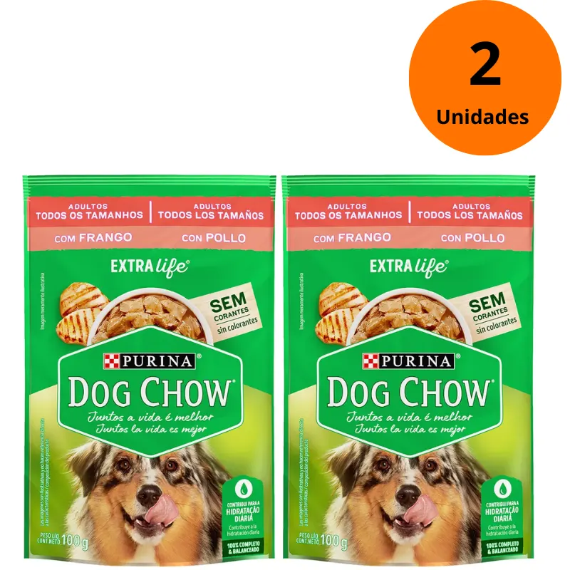 Dog Chow Sachê Para Cães Adultos 2 Unidades 200 g