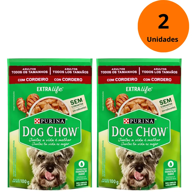 Dog Chow Sachê Para Cães Adultos 2 Unidades 200 g
