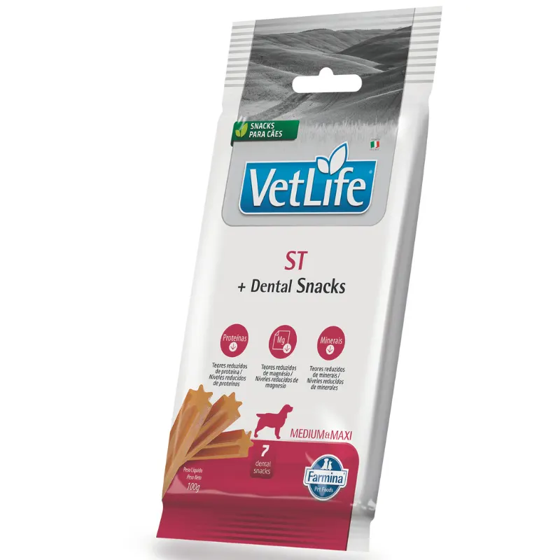 Petisco Dental Farmina Vet Life ST para Cães de Raças Médias e Grandes 100g