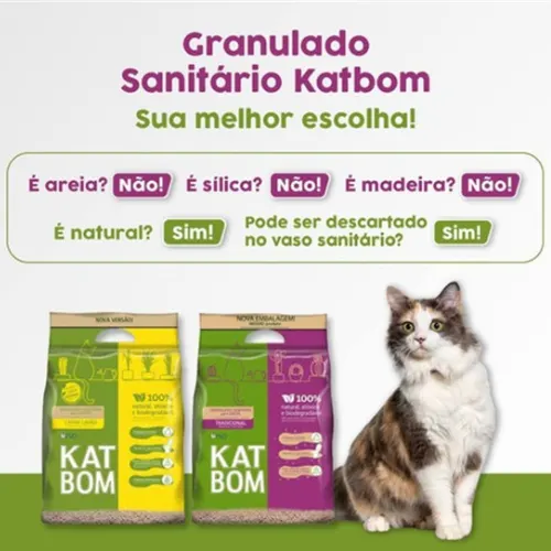 Granulado Higiênico KatBom Capim Limão