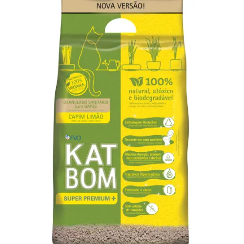 Granulado Higiênico KatBom Capim Limão