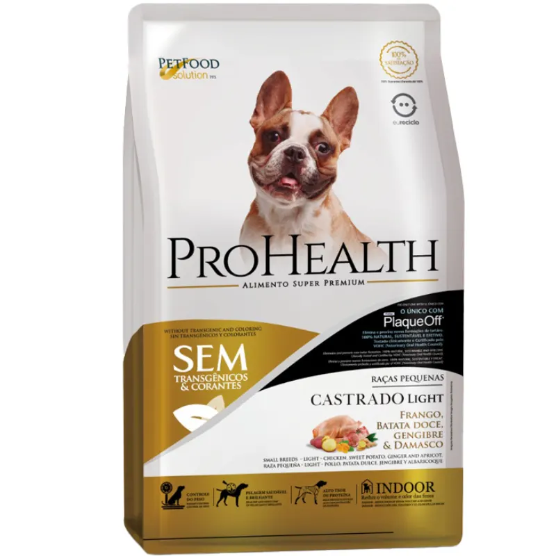 Ração ProHealth Cães Adultos Raças Pequenas Light Sabor Frango