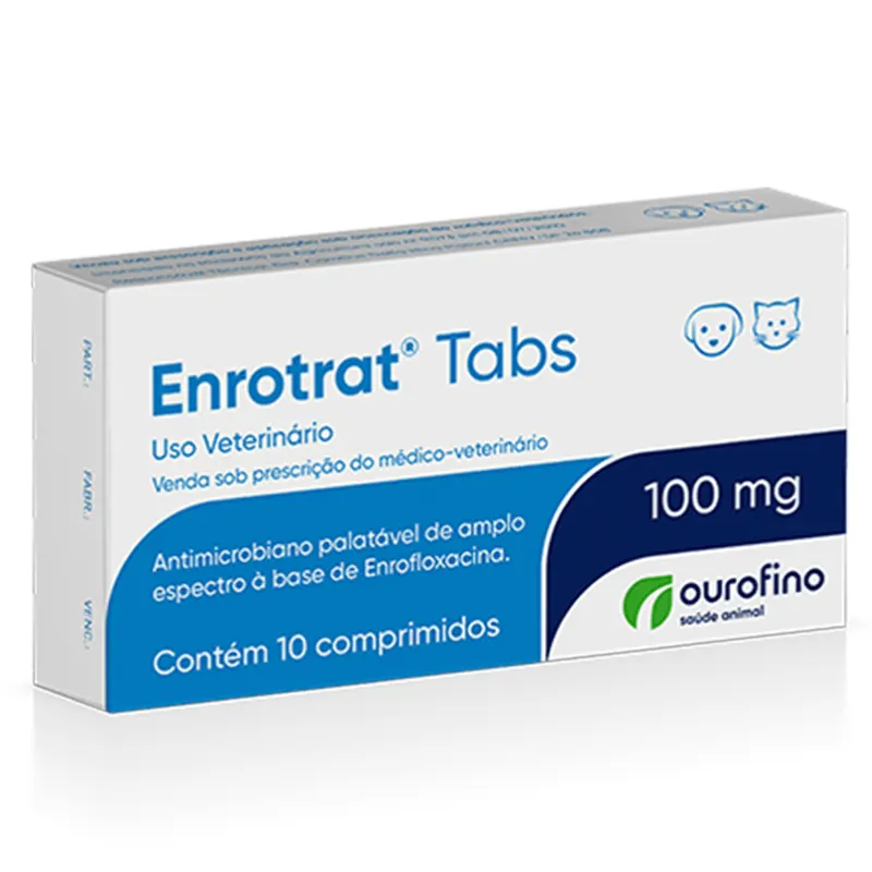 Enrotrat Tabs 100 mg com 10 Comprimidos