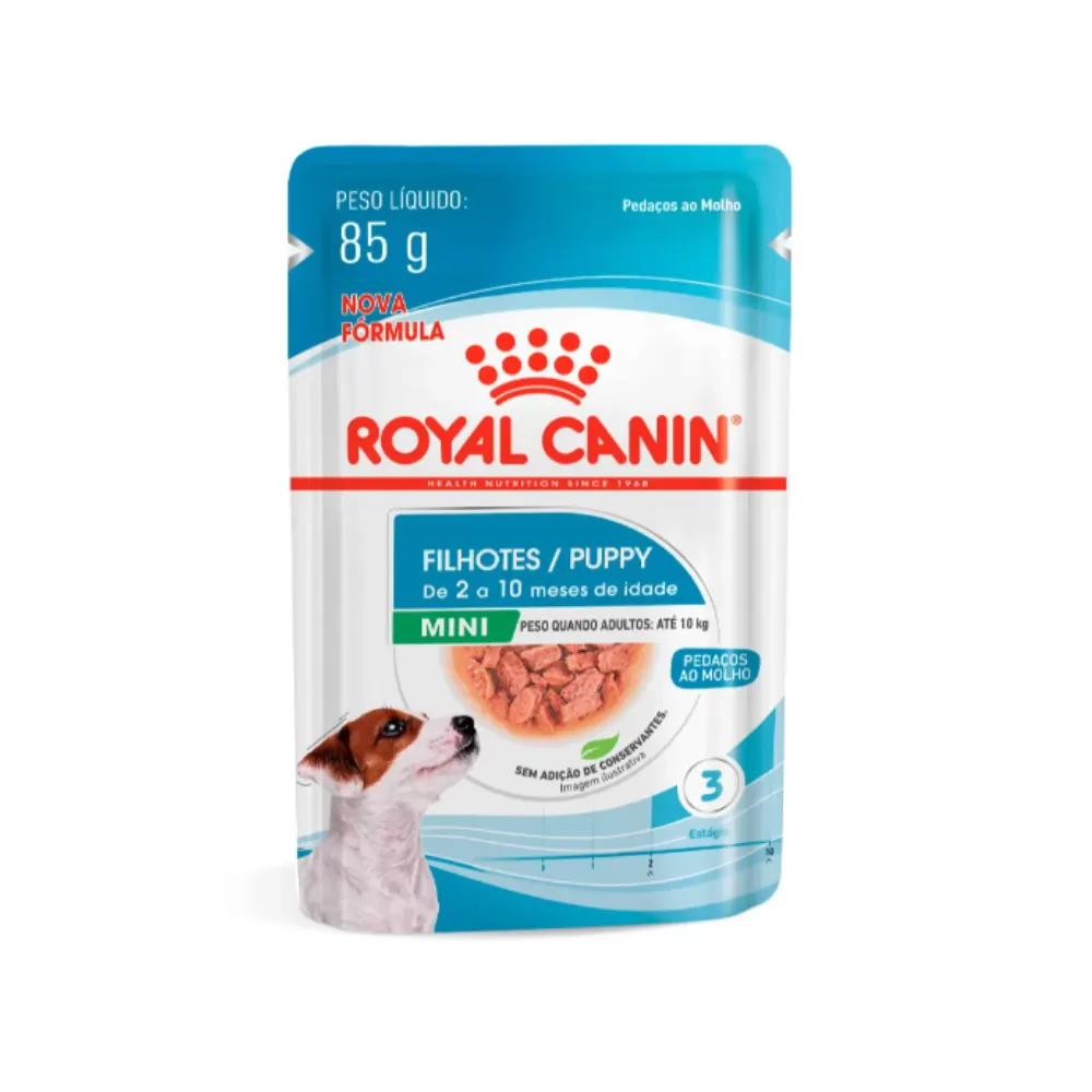 Ração Úmida Royal Canin Mini Puppy Cães Filhotes Pequeno 85g