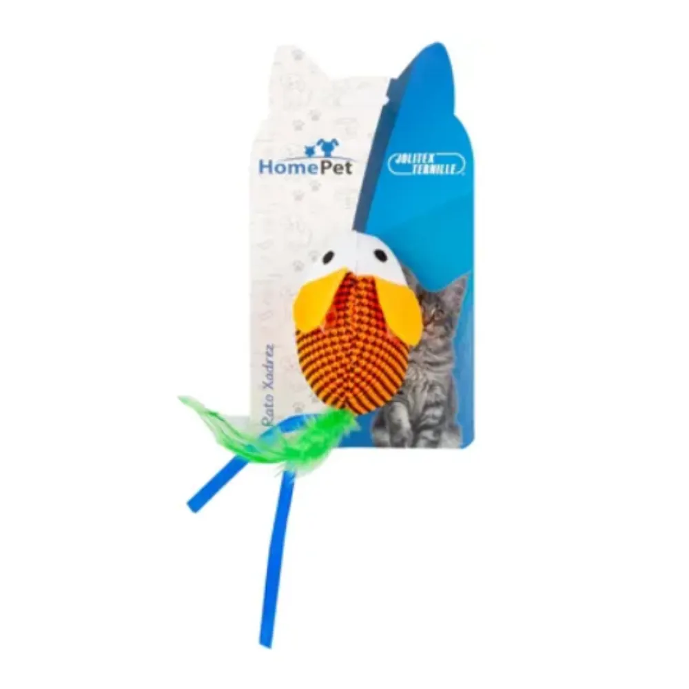 Pelúcia Rato Xadrez Vermelho Home pet