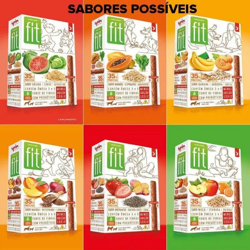 Stick FIT Spin Pet - 50g - SABOR SURPRESA