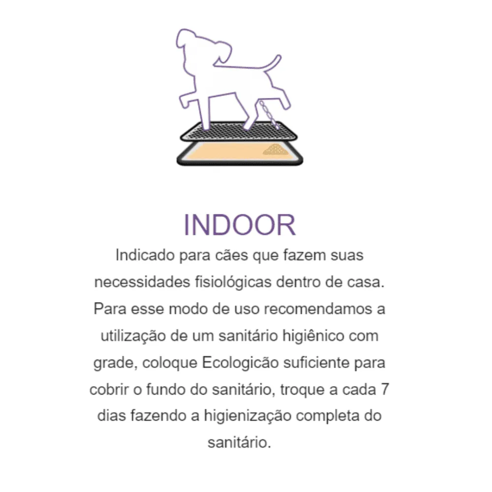 Granulado Higiênico Madeira CarePet Ecologicão Cães 2,5Kg