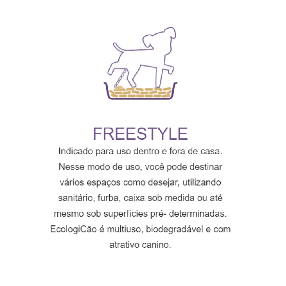 Granulado Higiênico Madeira CarePet Ecologicão Cães 2,5Kg