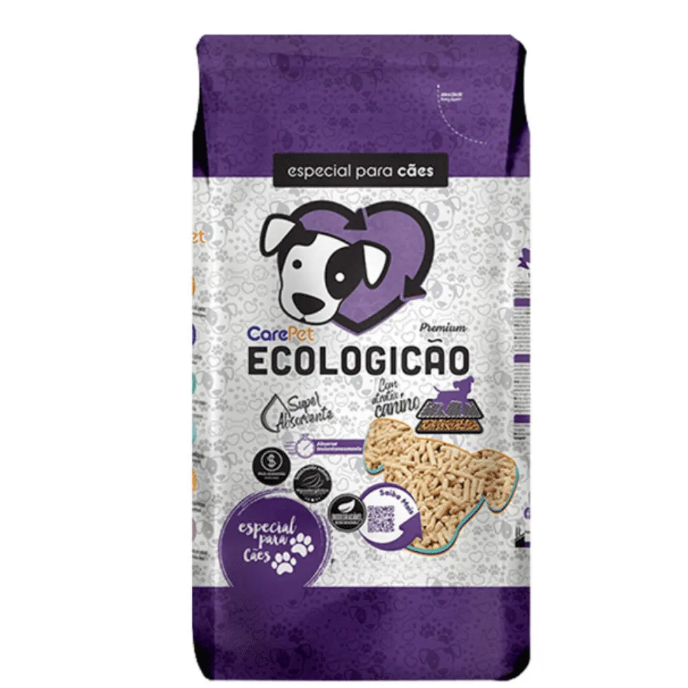 Granulado Higiênico Madeira CarePet Ecologicão Cães 2,5Kg
