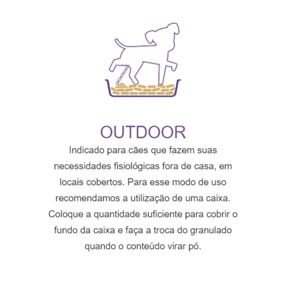 Granulado Higiênico Madeira CarePet Ecologicão Cães 2,5Kg