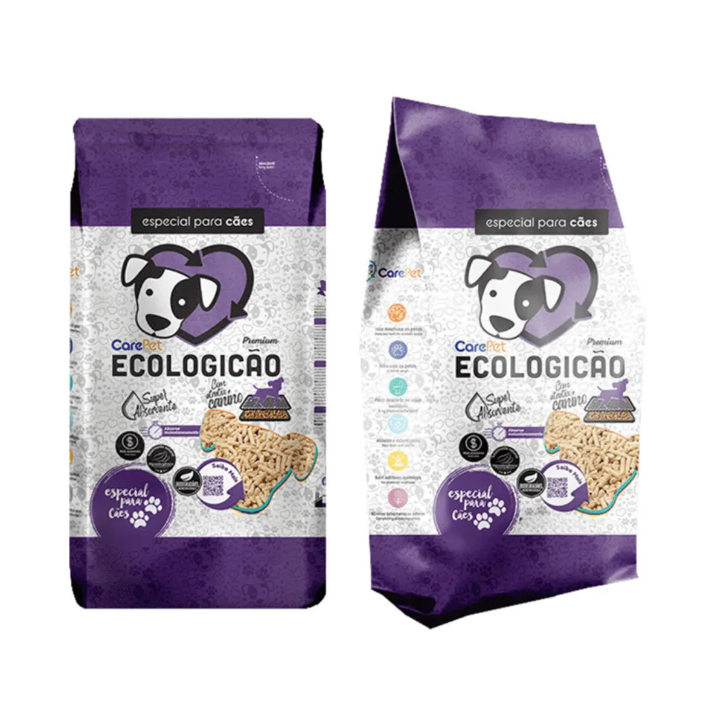 Granulado Higiênico Madeira CarePet Ecologicão Cães 2,5Kg