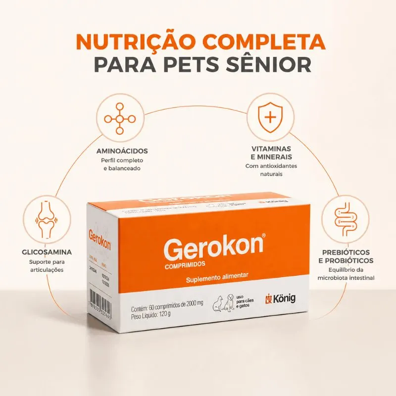 Suplemento Alimentar Gerokon 60 Comprimidos 2000 mg König