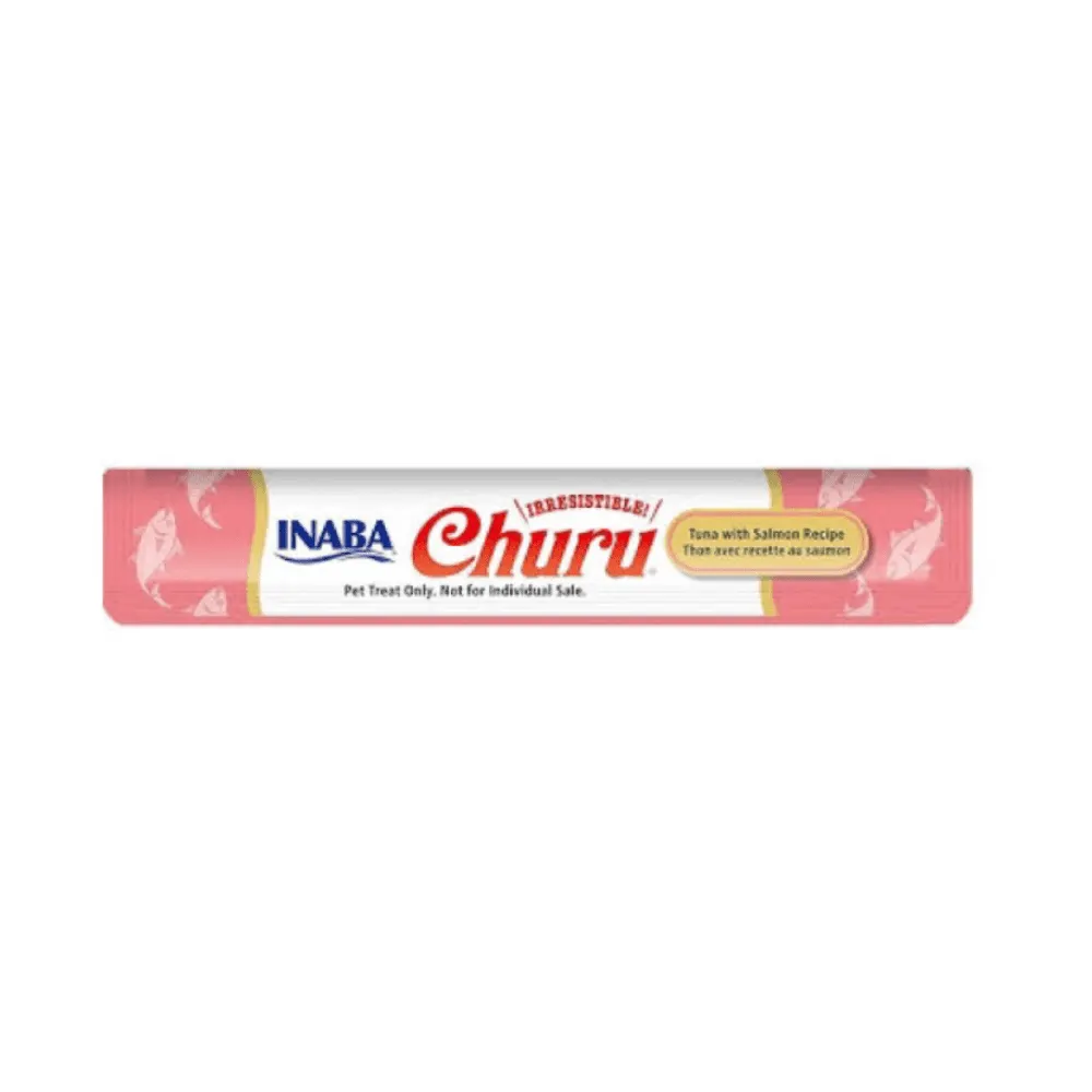 Petisco Patê Churu Gatos Sabor Atum/Salmão -Tubo avulso 14g