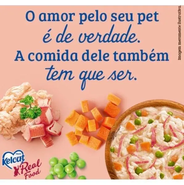 Ração Úmida Kelcat Real Food Peixe Branco com Kani 85g
