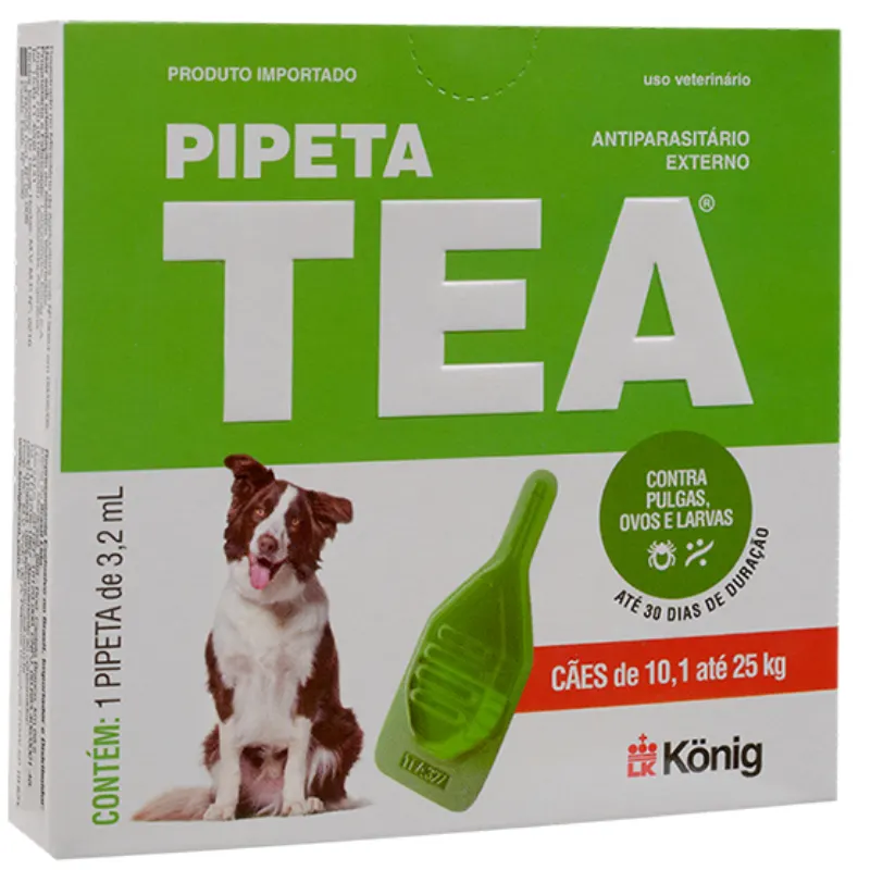 Pipeta 3x Tea para Cães de 10,1 a 25 kg König