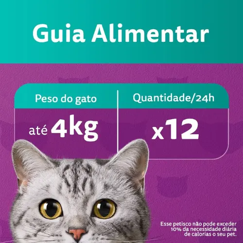 Petisco Whiskas Anti Bola de Pelo Gatos Adultos 40 g