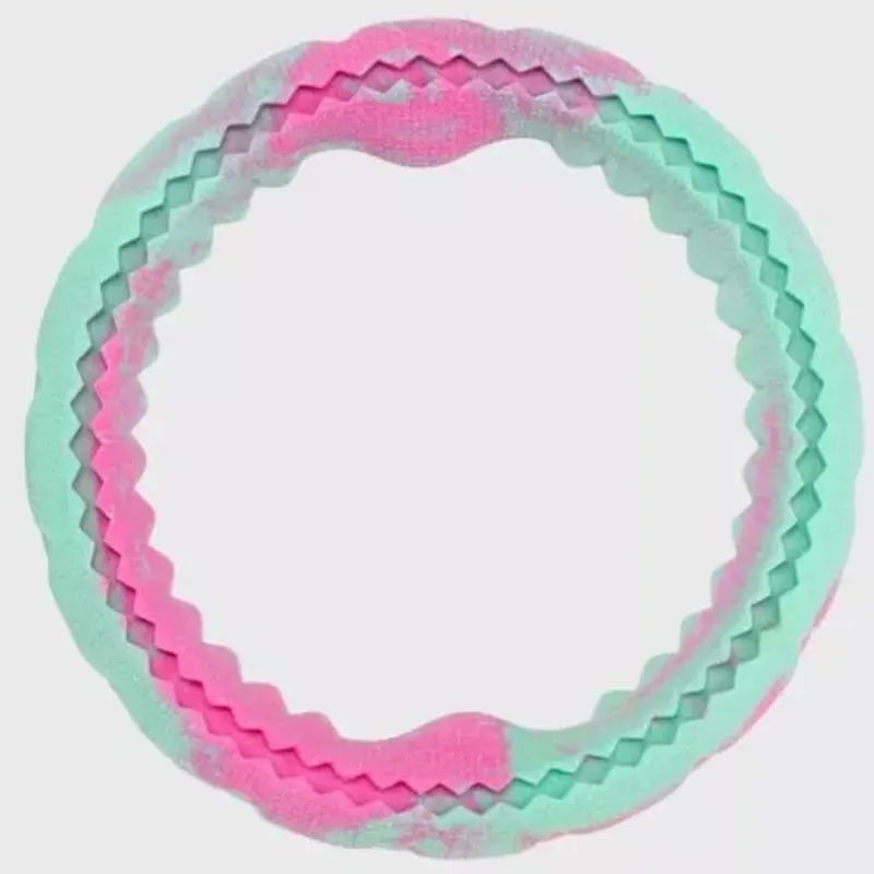 Brinquedo Q Monster Mordedor Anel Neon Rosa