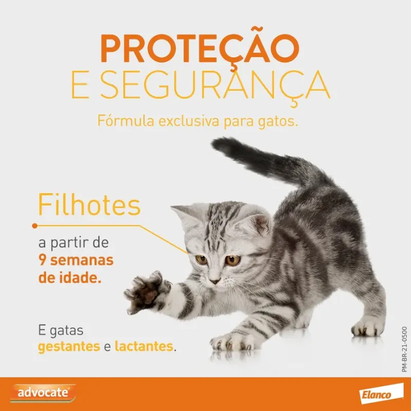 Advocate para  Gatos de até 4 Kg Com 1 Unidade