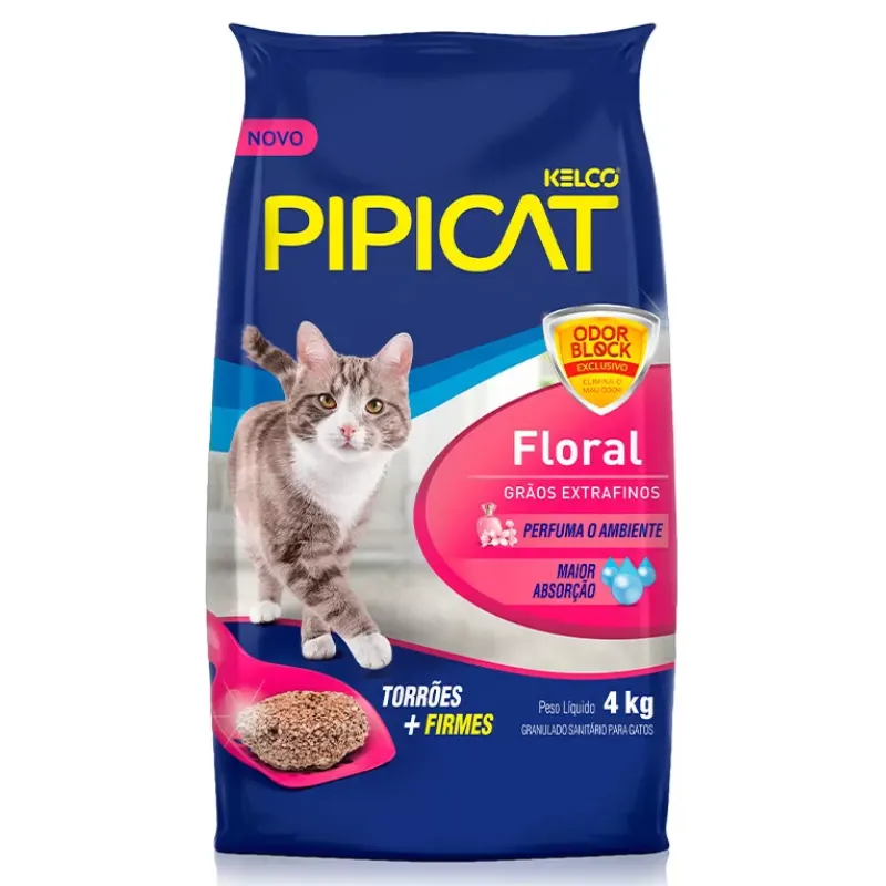 Areia Sanitária Pipicat Floral