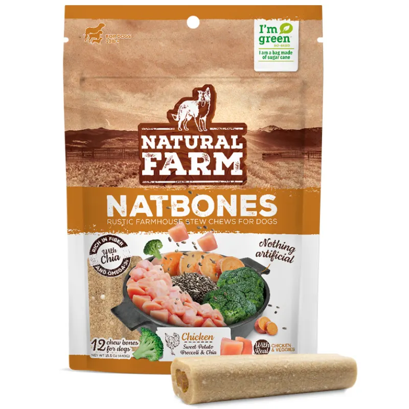 Petisco Natural Farm Natbones Frango 440 g