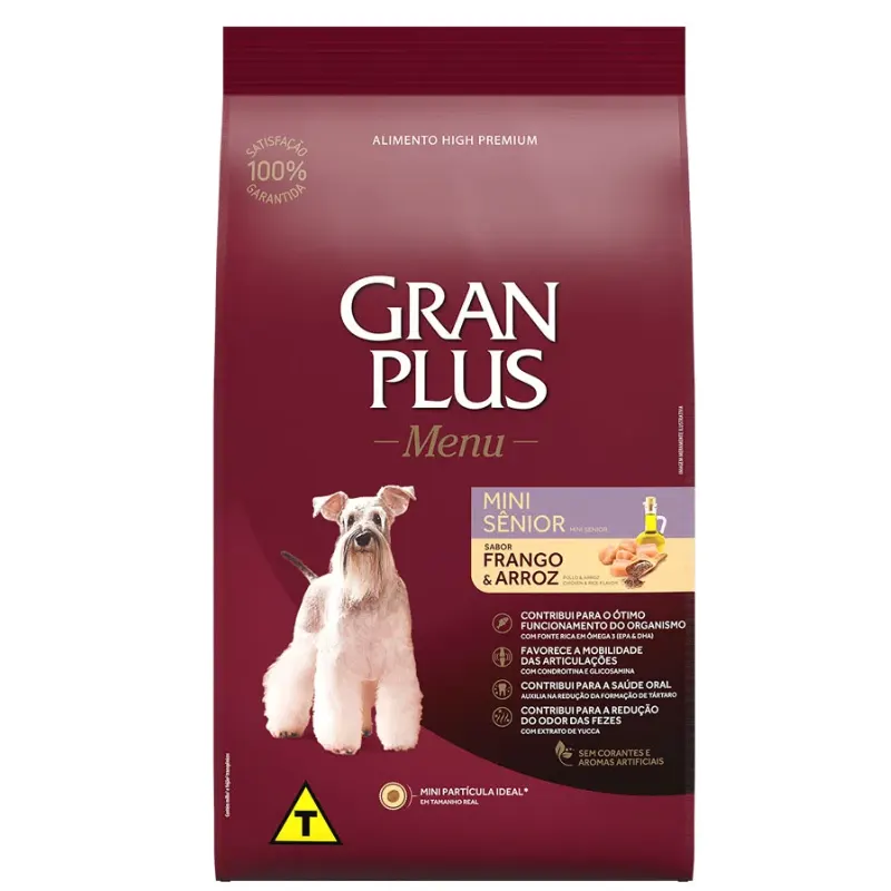 Ração GranPlus Menu Cães Sênior Mini